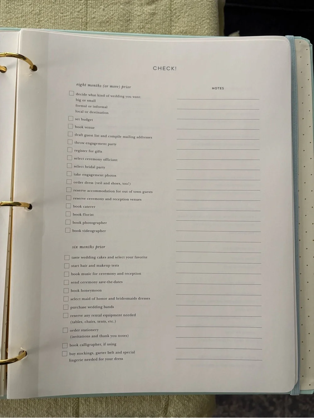 kate spade Love is in the Air Bridal Planner